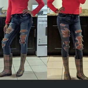 American Eagle Outfitters Denim Distressed Jeans